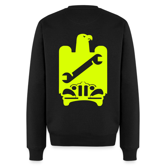 Unisex Premium Pullover "KFZ-Mechaniker" neongelb Schwarz Männer Premium Pullover {{ color }}