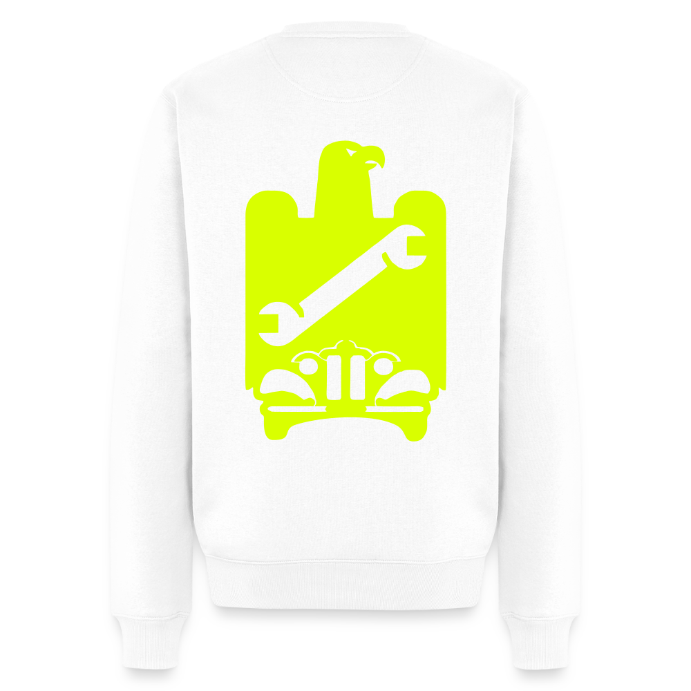 Unisex Premium Pullover "KFZ-Mechaniker" neongelb Weiß Männer Premium Pullover {{ color }}