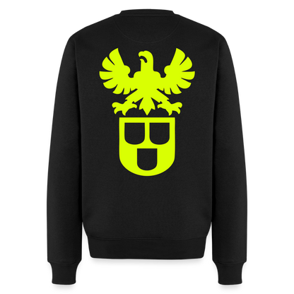 Unisex Premium Pullover "Lackierer" neongelb Schwarz Männer Premium Pullover {{ color }}