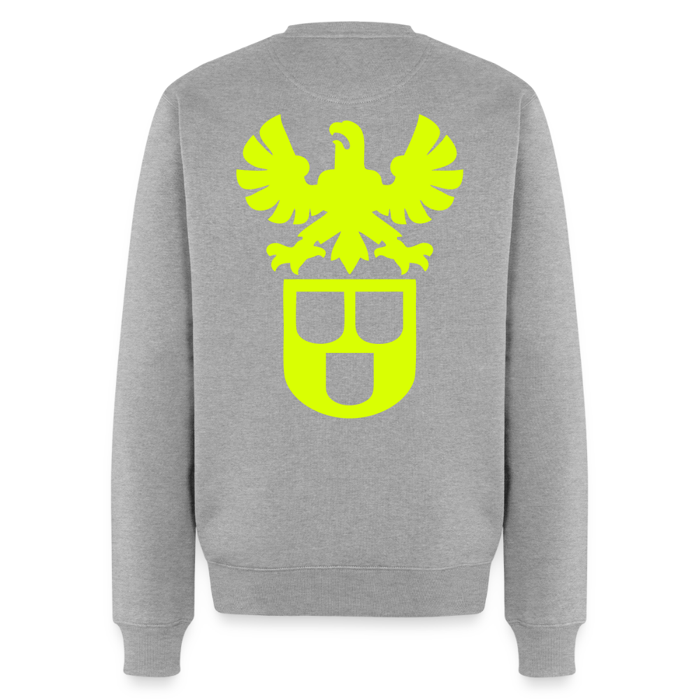 Unisex Premium Pullover "Lackierer" neongelb Grau meliert Männer Premium Pullover {{ color }}