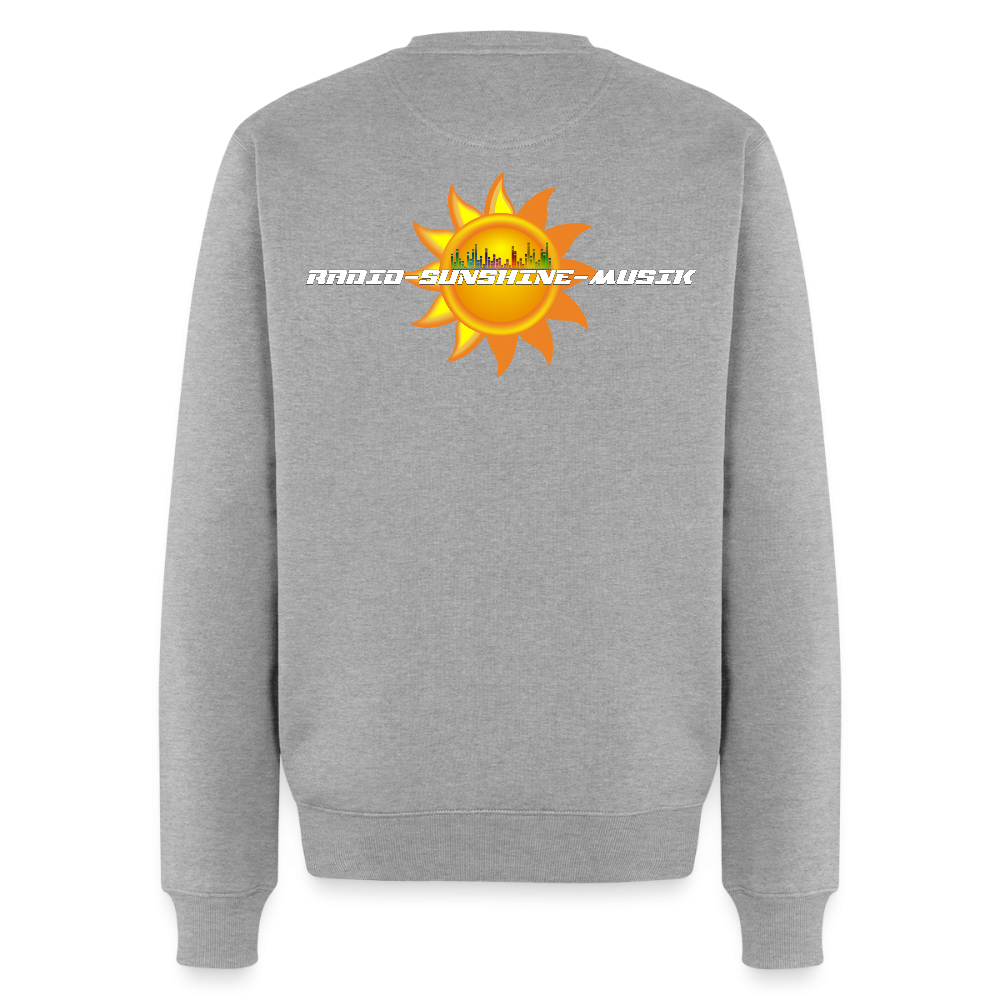 Unisex Premium Pullover "Radio-Sunshine-Musik" (beidseitig bedruckt) Grau meliert Männer Premium Pullover {{ color }}