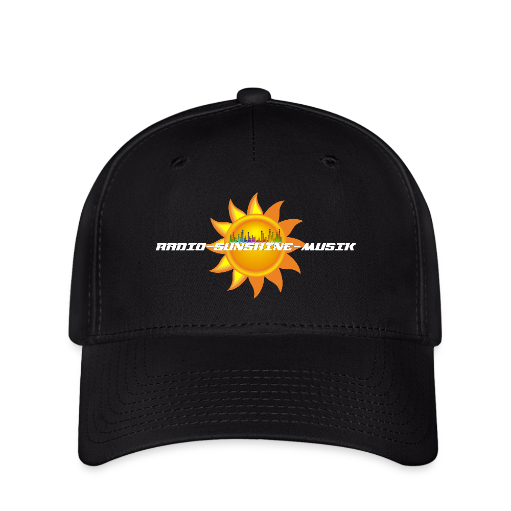 Flexfit Cap "Radio-Sunshine-Musik" Schwarz Flexfit Cap {{ color }}