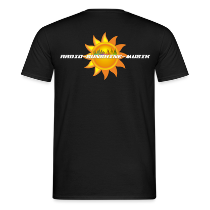 Unisex T-Shirt "Radio-Sunshine-Musik" (beidseitig bedruckt) Schwarz Männer T-Shirt {{ color }}