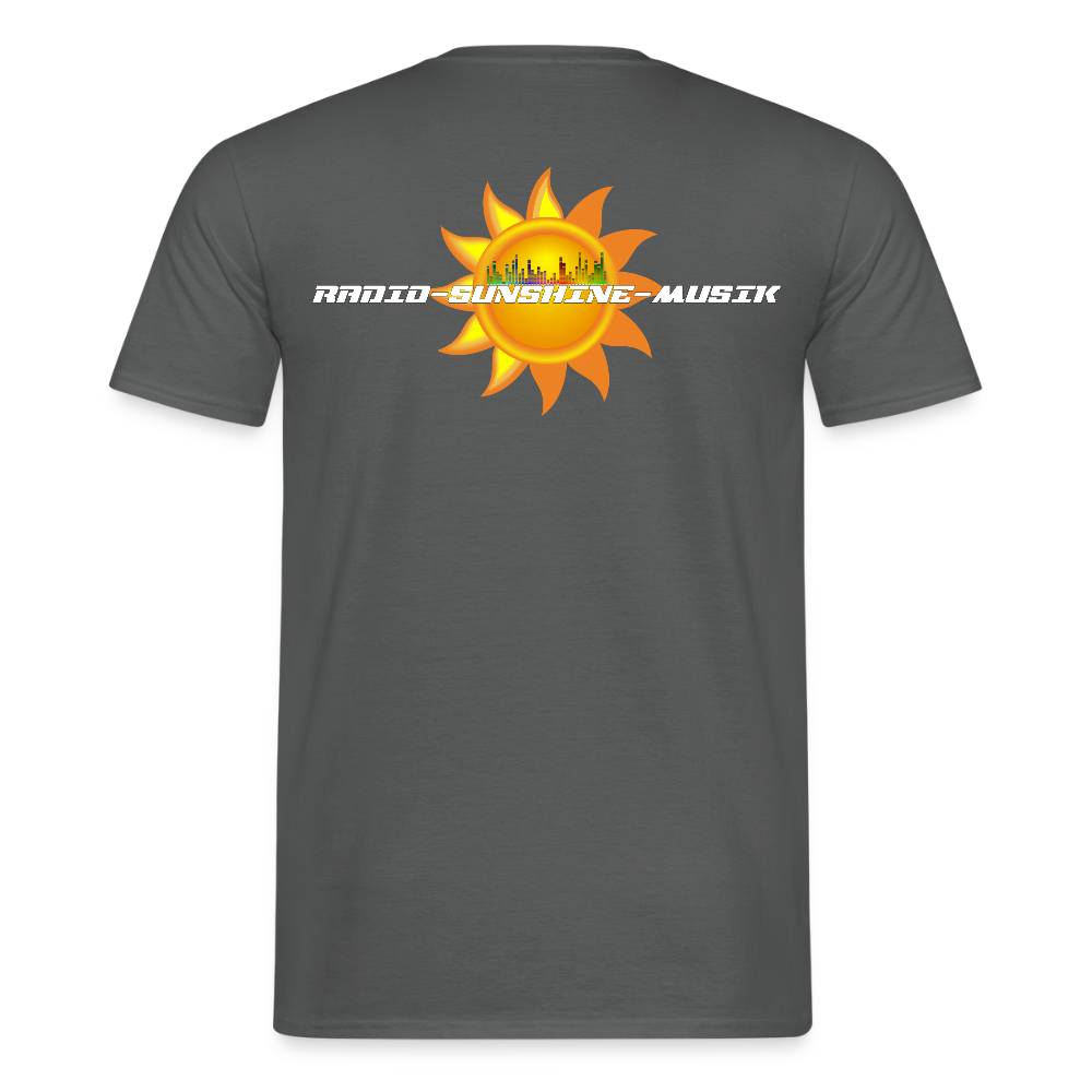 Unisex T-Shirt "Radio-Sunshine-Musik" (beidseitig bedruckt) Anthrazit Männer T-Shirt {{ color }}