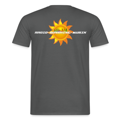 Unisex T-Shirt "Radio-Sunshine-Musik" (beidseitig bedruckt) Anthrazit Männer T-Shirt {{ color }}