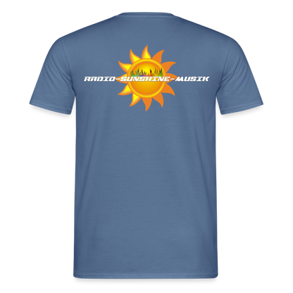 Unisex T-Shirt "Radio-Sunshine-Musik" (beidseitig bedruckt) Taubenblau Männer T-Shirt {{ color }}
