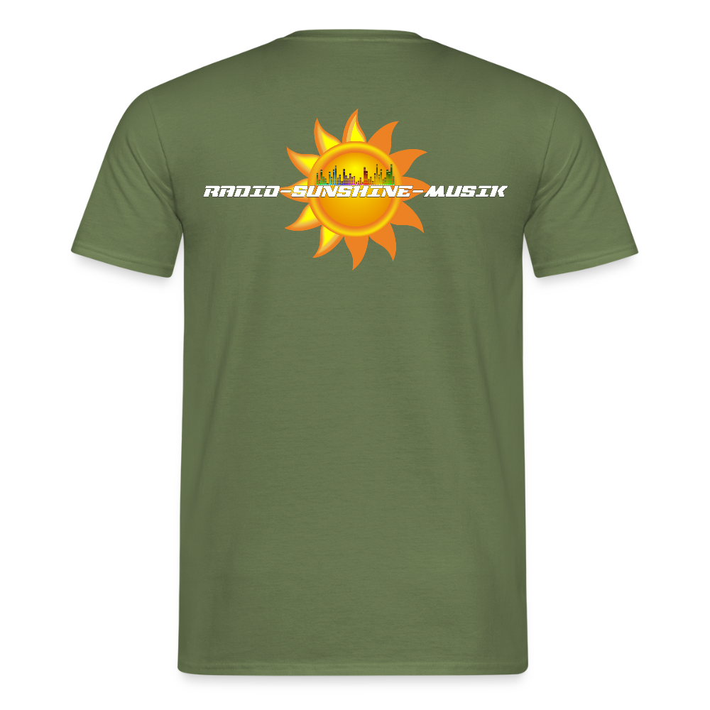 Unisex T-Shirt "Radio-Sunshine-Musik" (beidseitig bedruckt) Militärgrün Männer T-Shirt {{ color }}