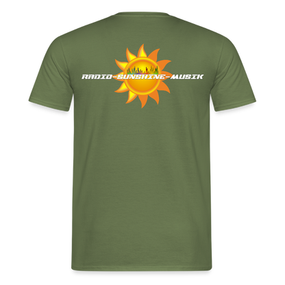 Unisex T-Shirt "Radio-Sunshine-Musik" (beidseitig bedruckt) Militärgrün Männer T-Shirt {{ color }}