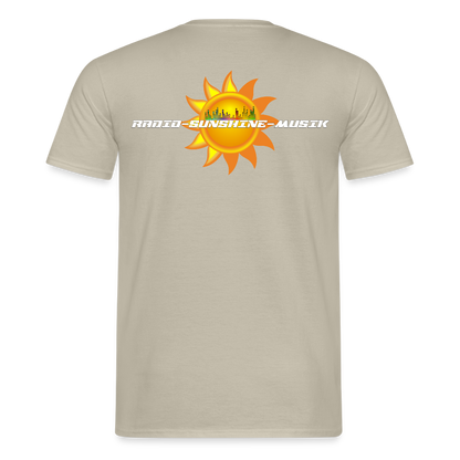 Unisex T-Shirt "Radio-Sunshine-Musik" (beidseitig bedruckt) Sandbeige Männer T-Shirt {{ color }}