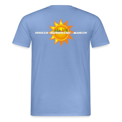 Unisex T-Shirt "Radio-Sunshine-Musik" (beidseitig bedruckt) Carolina Blue Männer T-Shirt {{ color }}