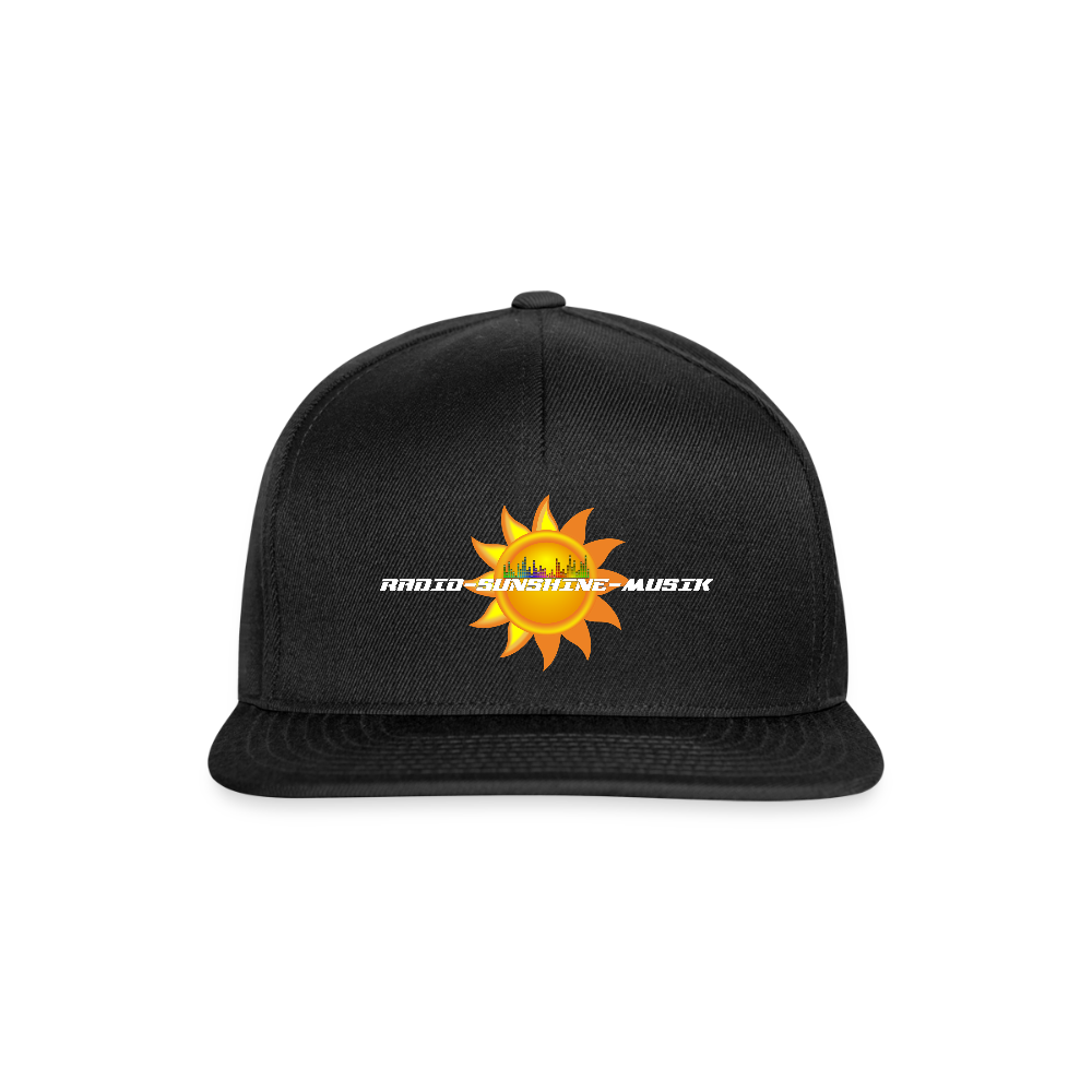 Snapback Cap "Radio-Sunshine-Musik" Schwarz Schwarz One size Snapback Cap {{ color }}