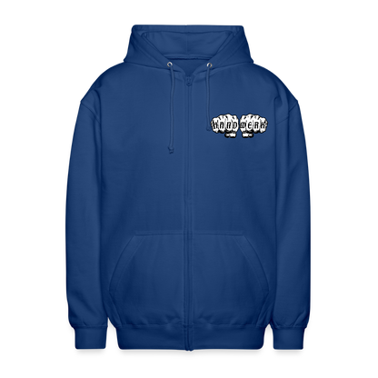 Premium Zip-Hoodie „Handwerk“ Royalblau Unisex Kapuzenjacke {{ color }}
