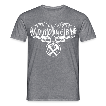 Unisex T-Shirt "Dachdecker" Graphit meliert Männer T-Shirt {{ color }}