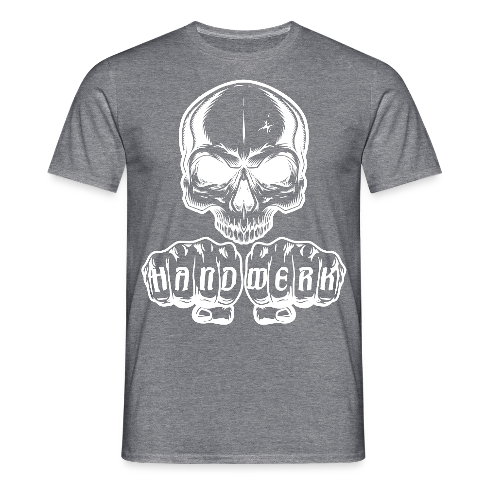 Unisex T-Shirt "Skull-Handwerk" Graphit meliert Männer T-Shirt {{ color }}