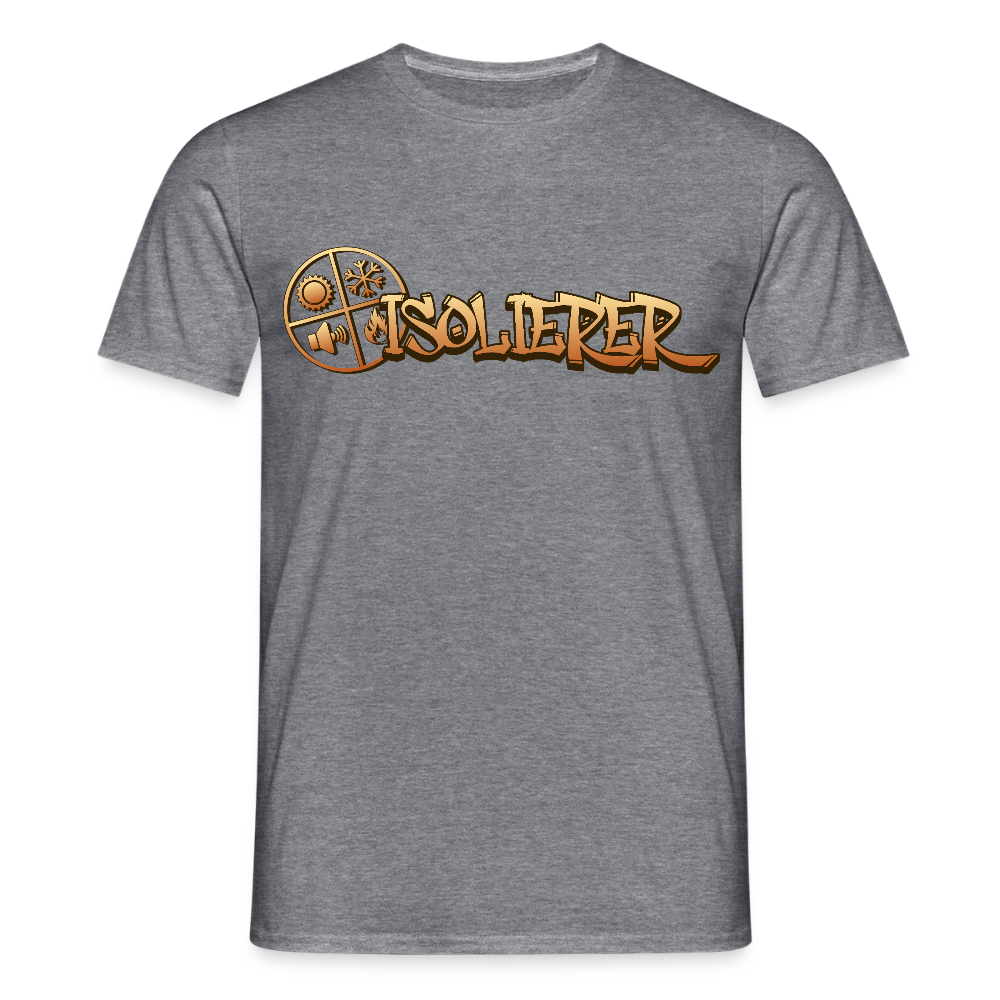 Unisex T-Shirt "Isolierer" Graphit meliert Männer T-Shirt {{ color }}