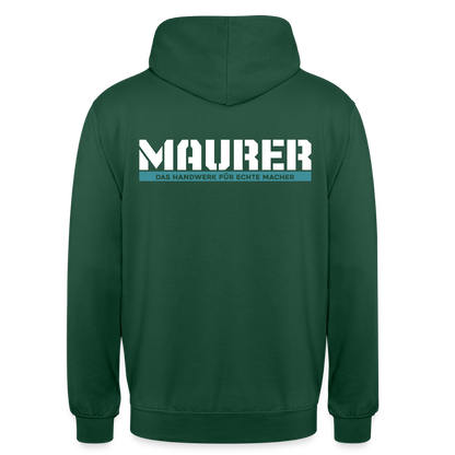 Unisex Hoodie HW-300 | MACHER "Maurer" Flaschengrün Unisex Hoodie {{ color }}