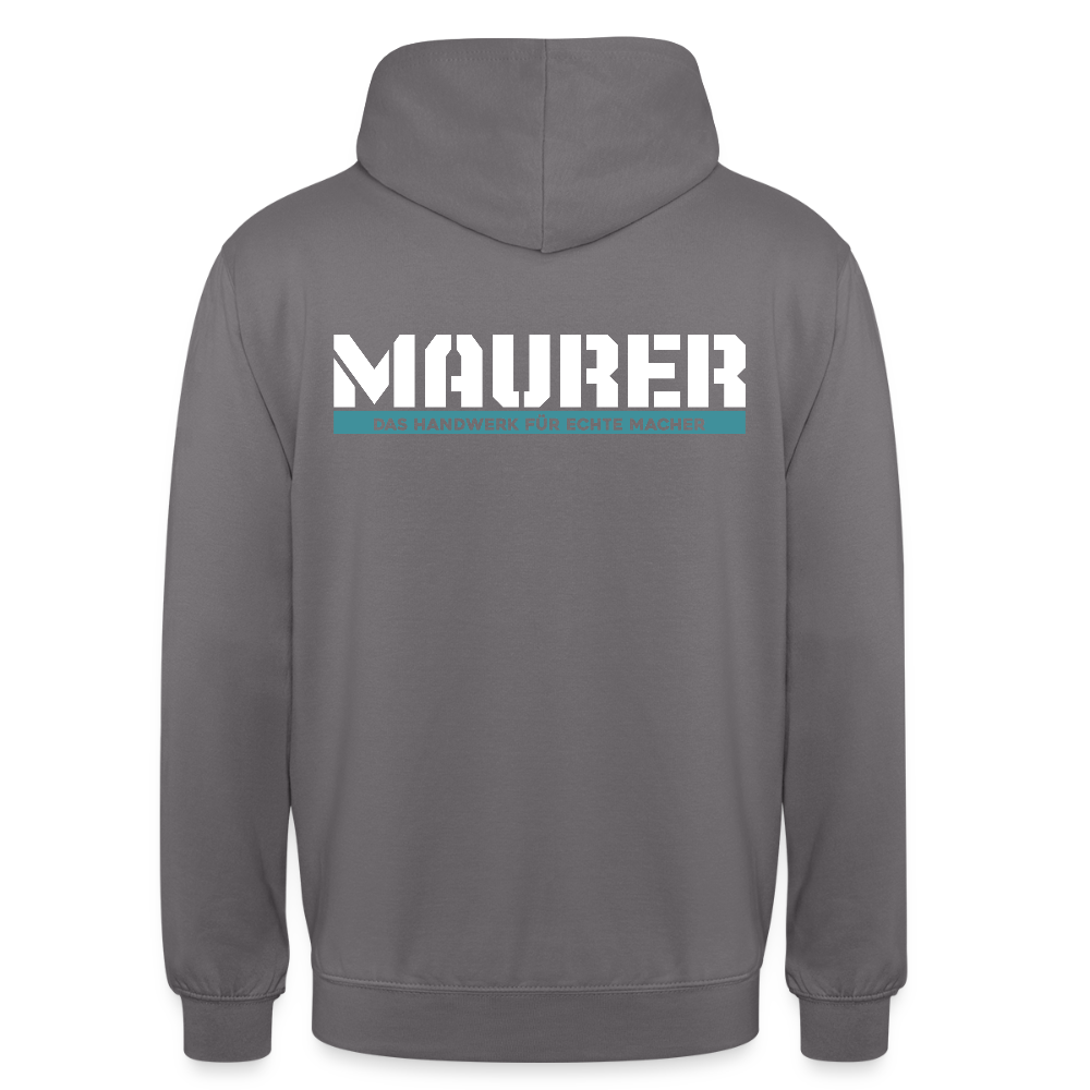 Unisex Hoodie HW-300 | MACHER "Maurer" Mittelgrau Unisex Hoodie {{ color }}