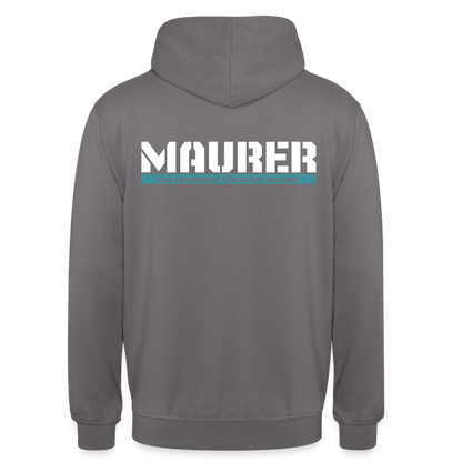 Unisex Hoodie HW-300 | MACHER "Maurer" Mittelgrau Unisex Hoodie {{ color }}