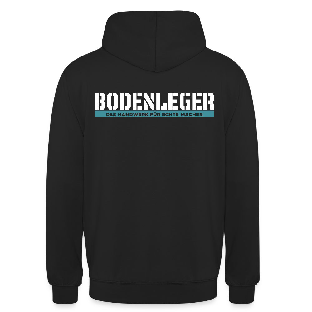 Unisex Hoodie HW-300 | MACHER "Bodenleger" Schwarz Unisex Hoodie {{ color }}