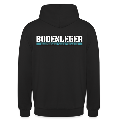 Unisex Hoodie HW-300 | MACHER "Bodenleger" Schwarz Unisex Hoodie {{ color }}