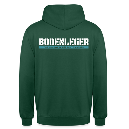 Unisex Hoodie HW-300 | MACHER "Bodenleger" Flaschengrün Unisex Hoodie {{ color }}