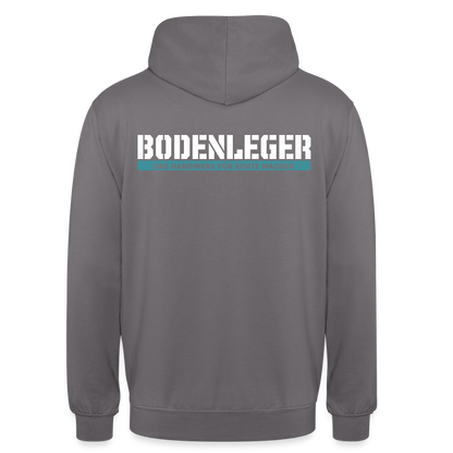 Unisex Hoodie HW-300 | MACHER "Bodenleger" Mittelgrau Unisex Hoodie {{ color }}