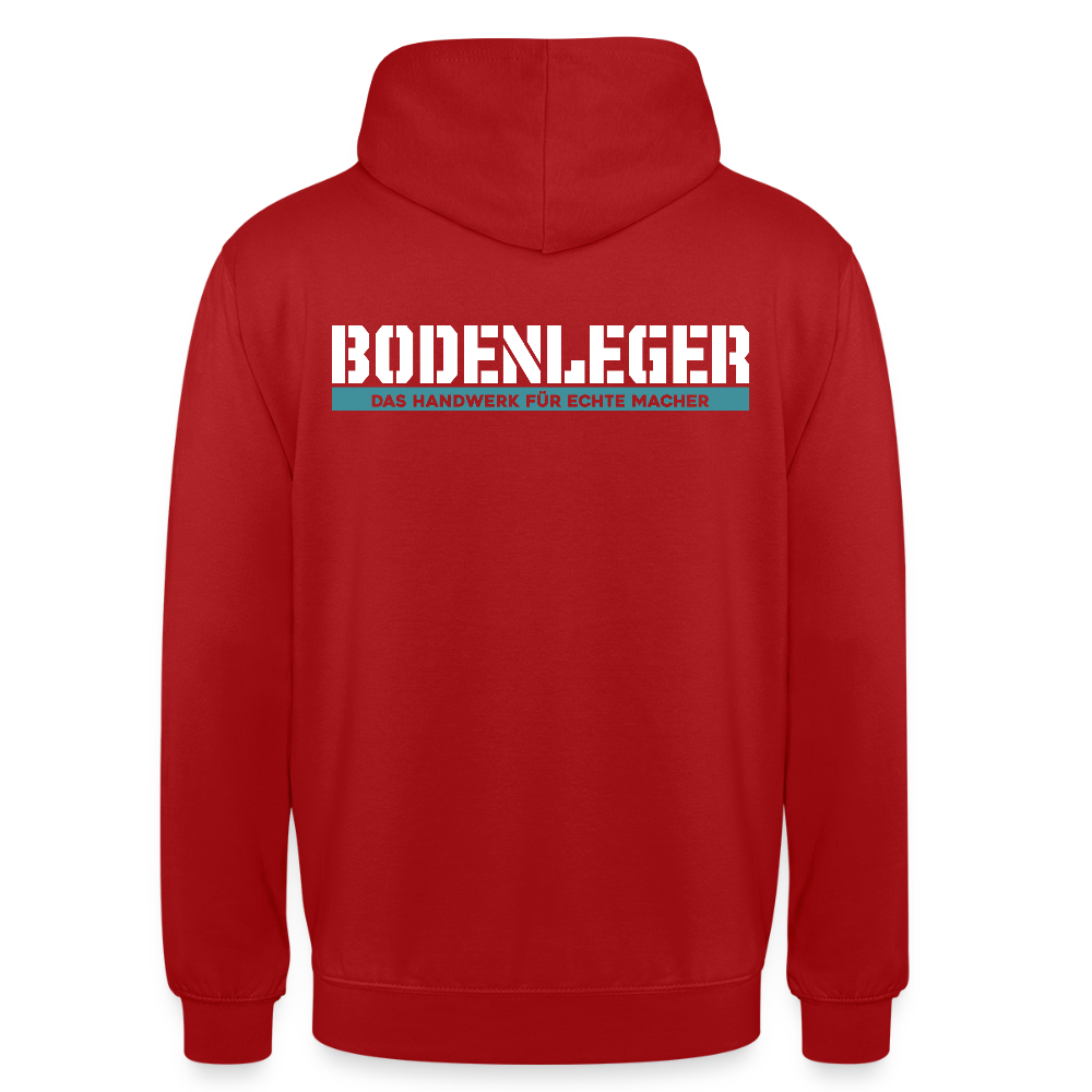 Unisex Hoodie HW-300 | MACHER "Bodenleger" Rot Unisex Hoodie {{ color }}