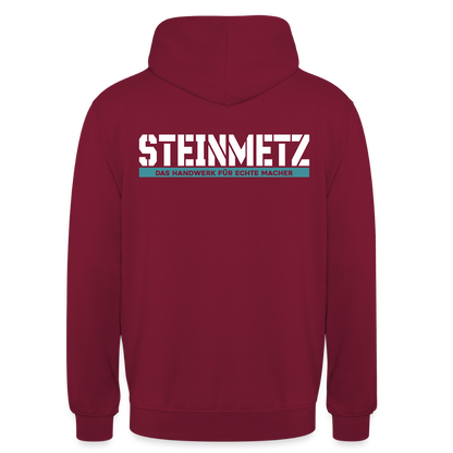 Unisex Hoodie HW-300 | MACHER "Steinmetz" Bordeaux Unisex Hoodie {{ color }}