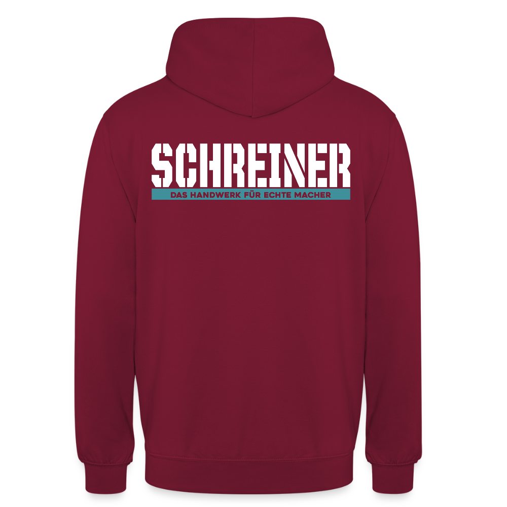 Unisex Hoodie HW-300 | MACHER "Schreiner" Bordeaux Unisex Hoodie {{ color }}