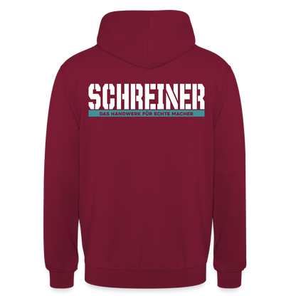 Unisex Hoodie HW-300 | MACHER "Schreiner" Bordeaux Unisex Hoodie {{ color }}