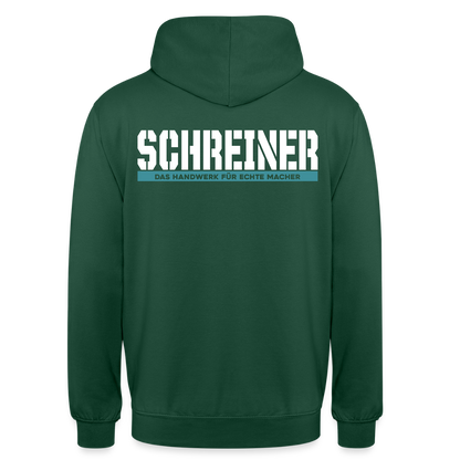 Unisex Hoodie HW-300 | MACHER "Schreiner" Flaschengrün Unisex Hoodie {{ color }}