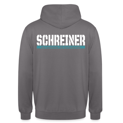 Unisex Hoodie HW-300 | MACHER "Schreiner" Mittelgrau Unisex Hoodie {{ color }}