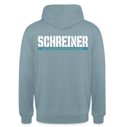 Unisex Hoodie HW-300 | MACHER "Schreiner" Nebelblau Unisex Hoodie {{ color }}