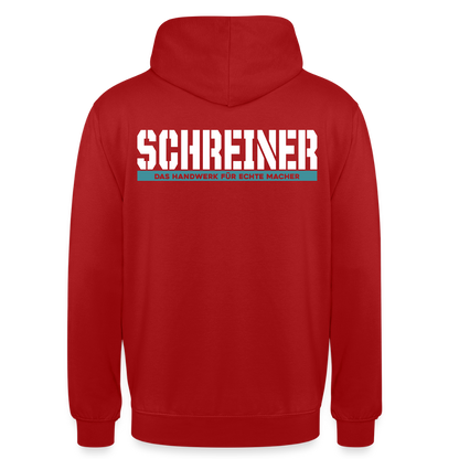 Unisex Hoodie HW-300 | MACHER "Schreiner" Rot Unisex Hoodie {{ color }}
