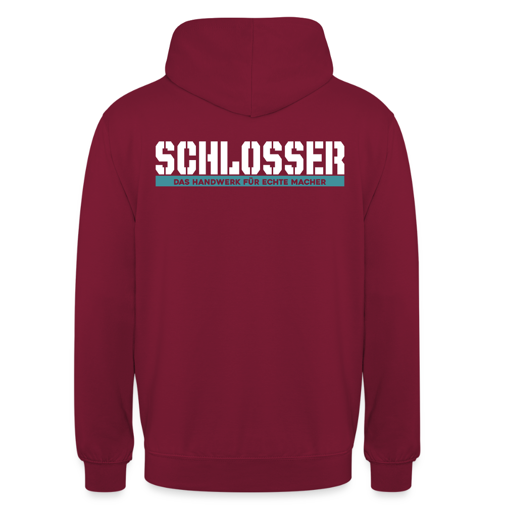 Unisex Hoodie HW-300 | MACHER "Schlosser" Bordeaux Unisex Hoodie {{ color }}