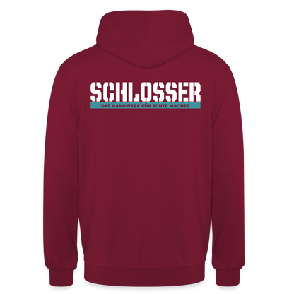 Unisex Hoodie HW-300 | MACHER "Schlosser" Bordeaux Unisex Hoodie {{ color }}