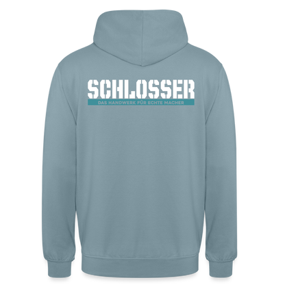 Unisex Hoodie HW-300 | MACHER "Schlosser" Nebelblau Unisex Hoodie {{ color }}