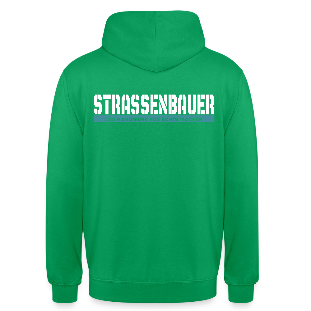 Unisex Hoodie HW-300 | MACHER "Strassenbauer" Kelly Green Unisex Hoodie {{ color }}