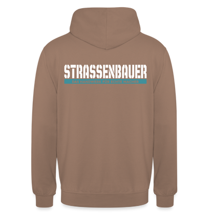 Unisex Hoodie HW-300 | MACHER "Strassenbauer" Mokka Unisex Hoodie {{ color }}