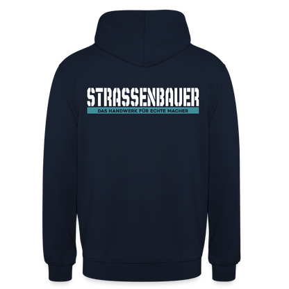 Unisex Hoodie HW-300 | MACHER "Strassenbauer" Navy Unisex Hoodie {{ color }}