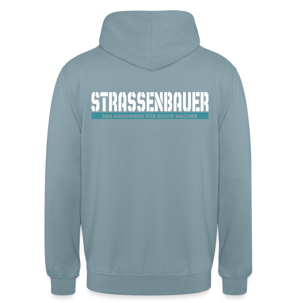 Unisex Hoodie HW-300 | MACHER "Strassenbauer" Nebelblau Unisex Hoodie {{ color }}