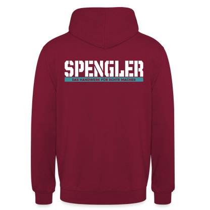 Unisex Hoodie HW-300 | MACHER "Spengler" Bordeaux Unisex Hoodie {{ color }}