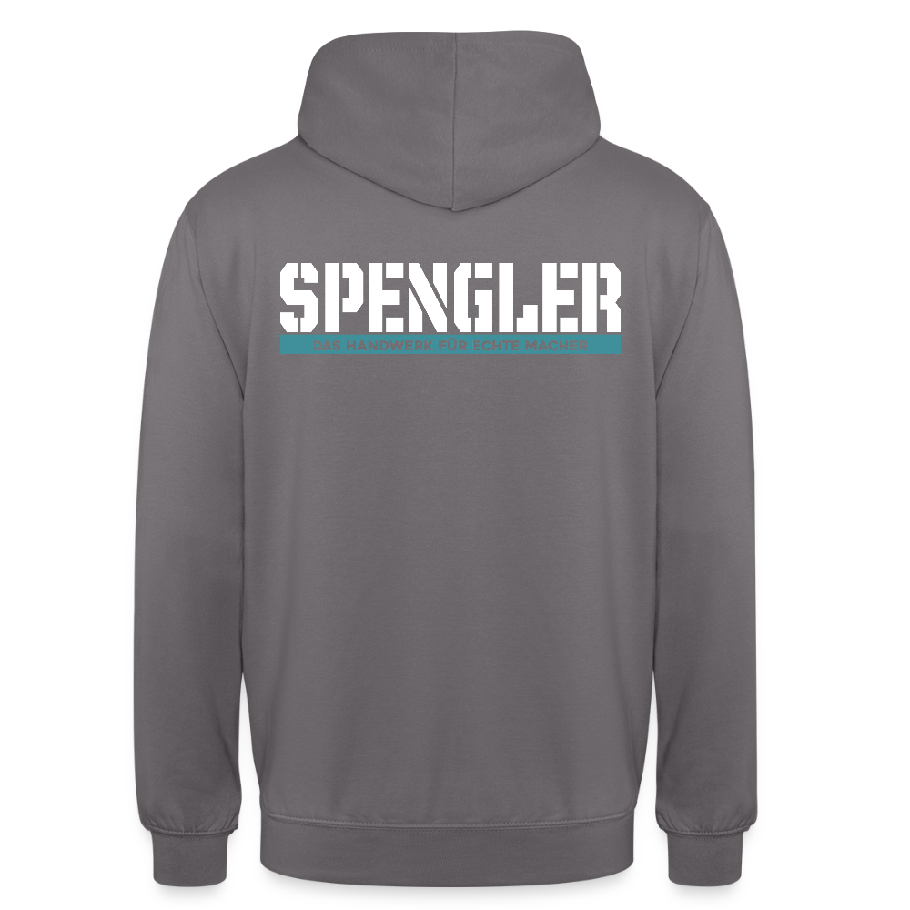 Unisex Hoodie HW-300 | MACHER "Spengler" Mittelgrau Unisex Hoodie {{ color }}
