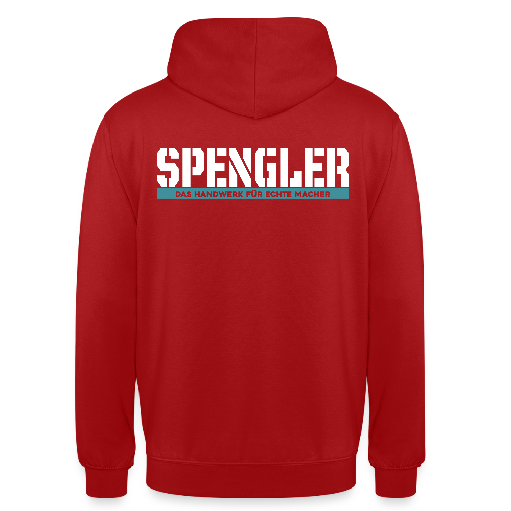 Unisex Hoodie HW-300 | MACHER "Spengler" Rot Unisex Hoodie {{ color }}