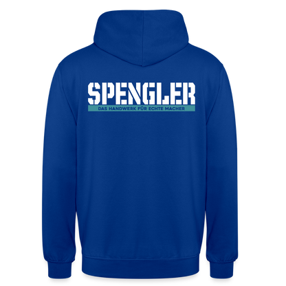 Unisex Hoodie HW-300 | MACHER "Spengler" Royalblau Unisex Hoodie {{ color }}