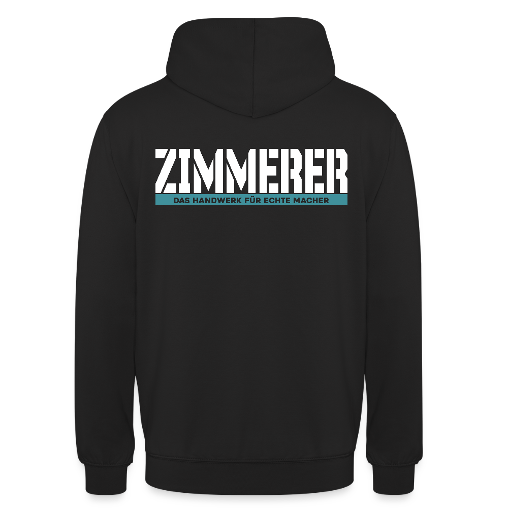 Unisex Hoodie HW-300 | MACHER "Zimmerer" Schwarz Unisex Hoodie {{ color }}