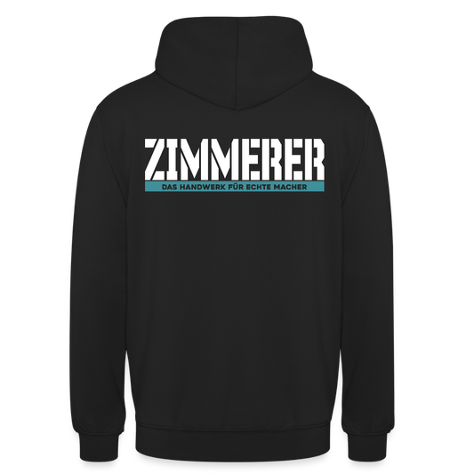 Unisex Hoodie HW-300 | MACHER "Zimmerer" Schwarz Unisex Hoodie {{ color }}