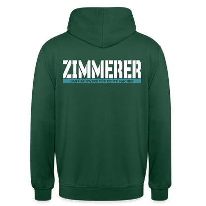 Unisex Hoodie HW-300 | MACHER "Zimmerer" Flaschengrün Unisex Hoodie {{ color }}