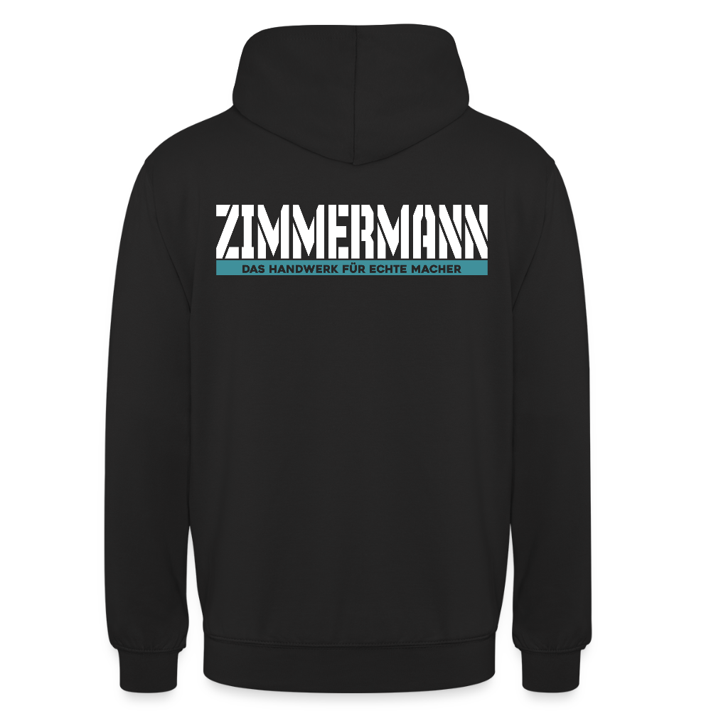 Unisex Hoodie HW-300 | MACHER "Zimmermann" Schwarz Unisex Hoodie {{ color }}