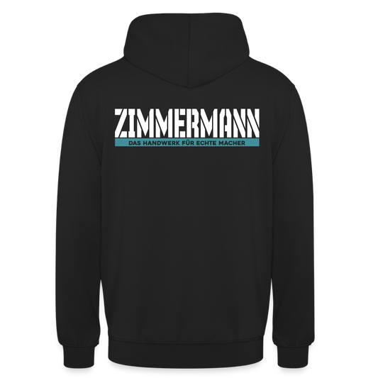 Unisex Hoodie HW-300 | MACHER "Zimmermann" Schwarz Unisex Hoodie {{ color }}